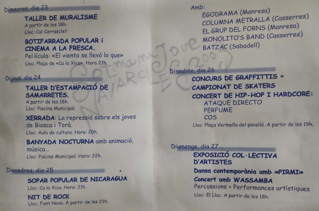 Follet Propaganda setmana jove 2003